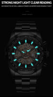 Reloj De Cuarzo Para Hombre BINBOND Marca Top De Lujo Acero Inoxidable Impermeable Con Dial Azul Gran Reloj De Pulsera Hombre - details 8