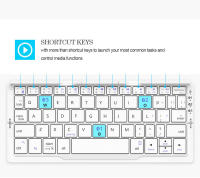 Teclado Bluetooth Plegable Mini BOW Rechargeable Soporte Para 3 Dispositivos Compatible Con Teléfono Tableta Y Laptop - details 10