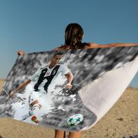 Toalla De Playa Microfibra CR7 Cristiano Ronaldo Toalla Rápida Para Piscina Viajes Yoga Absorbente Suave Y Skin-friendly Tamaño 76x182cm - details 5
