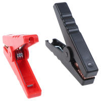 1/2pcs Clip De Cocodrilo Eléctrico 100A Para Batería De Coche Conector Isolado De 90mm Para Proyectos Eléctricos Material Plástico - details 0