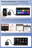 Adaptador De Adapter Inalámbrico 2 En 1 Para Coche Wireless CarPlay Android Auto Soporte Spotify Netflix Para Mazda Toyota Mercedes Peugeot Volvo - details 9