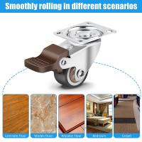 4Pcs Rodillos De Goma Suave Para Muebles Con Giradiscos De 360° Universalmente Aplicables Para Plataformas Carros Sillas Accesorios Domésticos Silenciadores De Ruedas - details 10