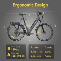 Fafrees F28 Pro Bicicleta eléctrica urbana paso a paso de 27,5'' 25 km/h Motor de 250 W 36 V 14,5 Ah Batería extraíble integrada Shimano Engranaje de 7 velocidades - Negro - details 10