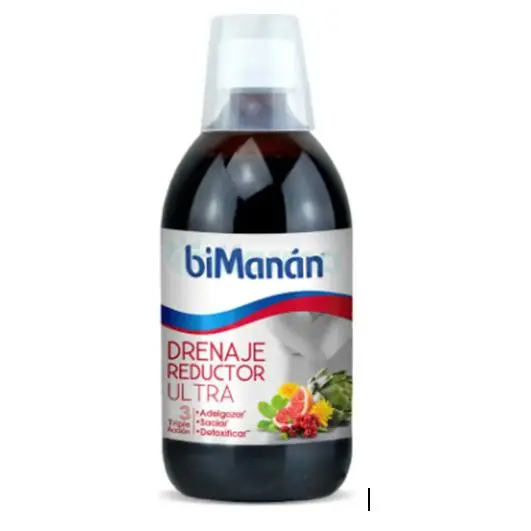 BIMANAN DRENAJE REDUCTOR ULTRA 500 ML - Concentrado de 8 Plantas y 2 Zumos de Frutas - 1