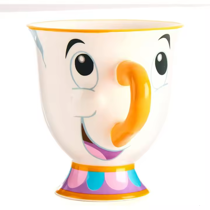 Taza con chip de La Bella y La Bestia, Tiendas de Cerámica innovadoras, coleccionables y productos innovadores - 1