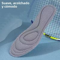 1par De Plantillas Deportivas Unisex Masaje Transpirables Absorbentes De Sudor Comodidad Accesorios Para Zapatillas Para Correr - details 3