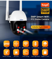 Cámara PTZ WiFi IP KERUI 5MP Tuya Seguridad Exterior Doméstica Con Zoom Digital 4X Visión Nocturna Doméstica CCTV Vigilancia De Video Negro - details 0