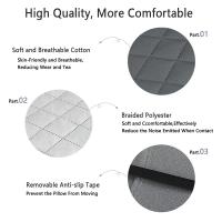 Almohada De Viaje Inflable Ultraligera Para Camping Con Cubierta Lavable Suave Soporte Ergonómico Para Cuello Y Lumbar - details 3