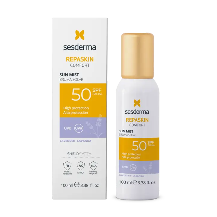 SESDERMA REPASKIN COMFORT BRUMA SOLAR SPF 50+ LAVANDA 100 ML - 1