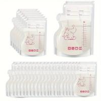30/60 Paquetes De Bolsas De Almacenamiento De Leche Materna Y Alimentos Para Bebés 250ml BPA Gratis Seguras Para El Congelador Y Alimentación Fácil - details 0