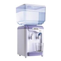 Elegante dispensador eléctrico Jocca de agua fría y del tiempo con depósito de 7 litros para la casa, el trabajo o la residencia disponible en color blanco y azul o blanco y turquesa - details 2