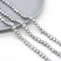 Perlas De Agua Dulce Naturales Gris Genuine 36 Cm Con Cuentas Sueltas De 6-7mm Para La Creación De Joyas DIY Collar Y Pulsera - details 3