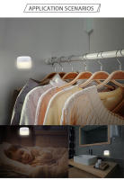 Lámpara Nocturna Inteligente LED Para Armario Y Escaleras Sensor De Movimiento PIR Luz De Baño Y Cocina Automática ON/OFF - details 11