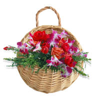 Cesta De Rotura Colgante Para Pared Hecha a Mano Con Vaso De Rattan Decoración De Jardín Y Balcón De Casa Maceta De Flores De Hilo Tejido - details 12