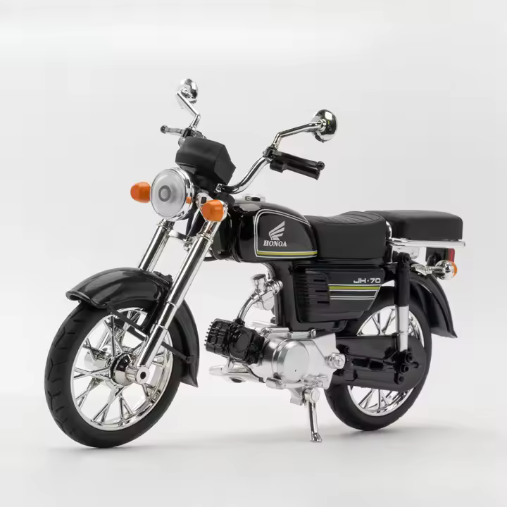 Honda JiaLing JH-70 Motocicleta De Escala 1/12 Para Niños Juguetes De Aleación De Metal Con Música Y Luz Absorción De Choque Clásica Regalo Ideal Para Coleccionistas - 1