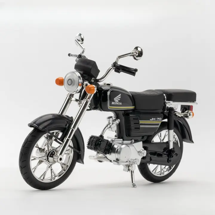 Honda JiaLing JH-70 Motocicleta De Escala 1/12 Para Niños Juguetes De Aleación De Metal Con Música Y Luz Absorción De Choque Clásica Regalo Ideal Para Coleccionistas - 1