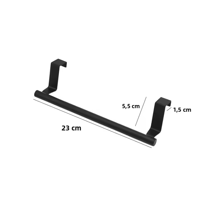 Rack De Toallas De Acero Inoxidable Para Baño Y Cocina Organizador Colgante Para Puerta De Armario Estante Montado En La Pared Barra De Toallas - 1