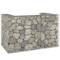 vidaXL Muro de Gaviones para Contenedor de Basura Acero Cobertizo Cubos Cesta Dimensiones 110 x 100 x 110 cm,  180 x 100 x 110 cm,  254 x 100 x 110 cm y mas - details 1