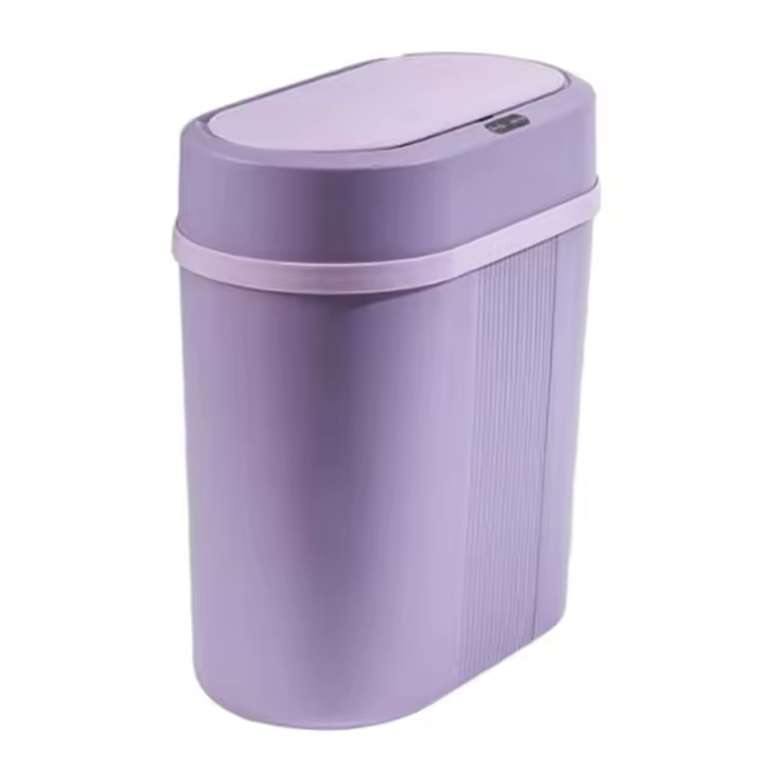 Basurero Inteligente Espacioso Para Cocina Baño Y Lavandería Cestas De Basura Automática Para Dormitorio Interior Rectangular Material ABS - 1