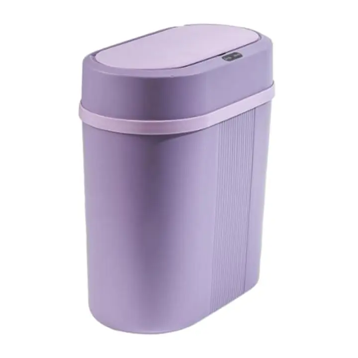 Basurero Inteligente Espacioso Para Cocina Baño Y Lavandería Cestas De Basura Automática Para Dormitorio Interior Rectangular Material ABS - 1