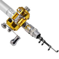 Carrete De Pesca Portátil Y Retráctil De Metal Para Agua Dulce Y Salada Carrete De Buzo Especializado Para Pesca En Hielo Y Río - details 2