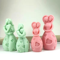 Molde De Silicona Para Vela Niña Abrazando a Su Madre 3D Portratto De Madre Y Niño Para Artesanía De Yeso Y Resina Regalo Para Día De La Madre - details 0