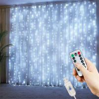 Luz De Navidad LED Para Boda Y Fiesta 6/3M Guirnalda De Hadas Decorativa Para Hogar Con 8 Modos Luz USB Para Decoración De Año Nuevo 2025 - details 6