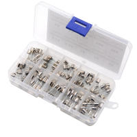 Kit De Fusibles De Vidrio Para Automóvil 100 Piezas Tamaño 5x20 Mm Varias Amperajes 0.2A-15A Instalación Manual - details 2