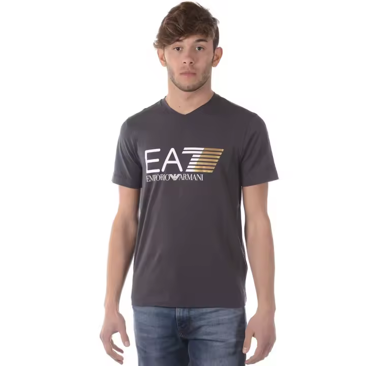 Emporio Armani EA7 Camiseta Algodón Hombre Gris Dark 3 ZPT63PJ03Z 1994 - 1
