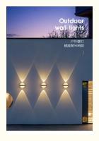Lámpara De Pared Exterior Impermeable IP65 Moderna Para Jardín Y Pasillo Interiores Lámpara Circular Iluminación Exterior Con Bombillas Incluidas Instalación Auto-Contenida - details 0