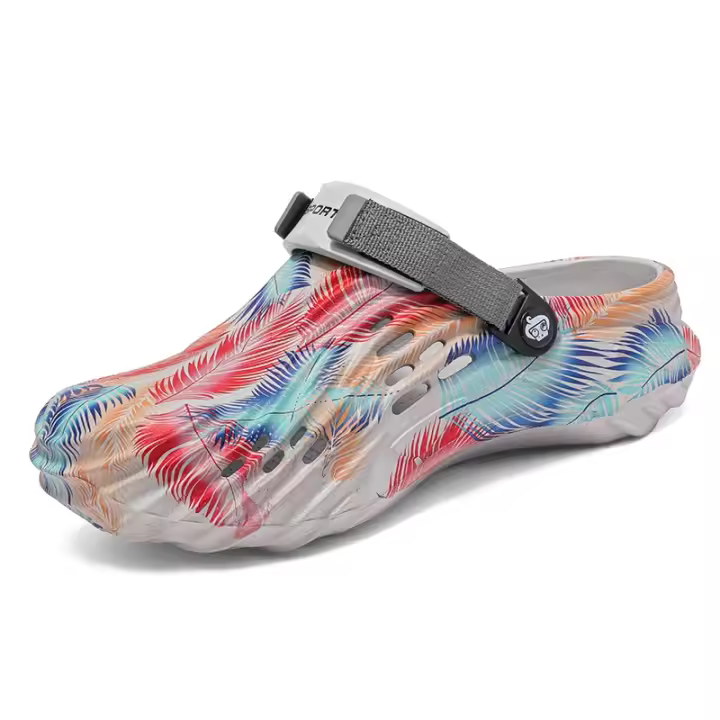 Sandalias De Hombre De Talla Grande Para Verano Moda Plataforma Cómodas Clogs Con Eje En EVA Zapatos De Jardín Slip-On Para Playa - 1