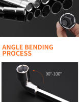 Llave De Fijación L Doble Finalizada Con Cromo Herramientas De Mano Para Reparación Automotriz Y Perforación De Tubos Material De Acero Crômio-vanadio - details 6