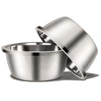 Tazas De Alimento Y Agua Para Perros De Acero Inoxidable Tamaño Universal 20cm 24cm 28cm 30cm Redondas Para Pequeños Medianos Y Grandes Perros Suministros Para Mascotas - details 4