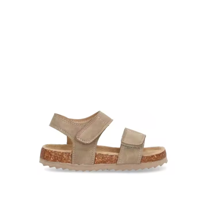 SANDALIA DOBLE VELCRO ETIKA TAMARIZ 17205 NIÑO, BEIGE - 1