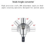 Adaptador De Rosca Hexagonal Para Destornillador Angulo De 180 Grados Soporte De Punta De Destornillador Extensión Giratoria De Herramientas - details 4