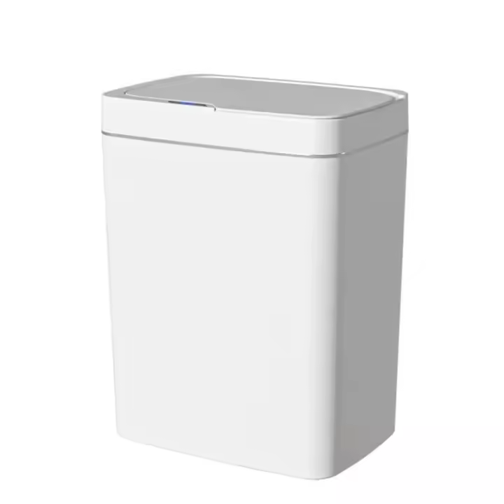 Bandeja De Baño Inteligente Almacenamiento Ecológico Automático Blanco Sensor Táctil 15L Contenedor De Basura Inteligente Para El Hogar - 1