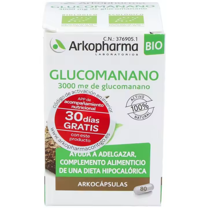 Glucomanano 80Arkocapsulas. Bio - 1