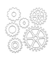 Molde De Corte De Dientes De Rodilla Circular Para Manualidades Estampado En Metal Borde De Tarjeta Plantillas De Punched Stencils DIY - details 1