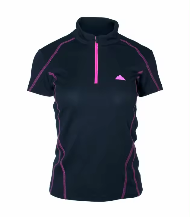 Camiseta Escalada y Trekking Transpirable Resistente Dry Machine Mujer - XS , Negro - 1