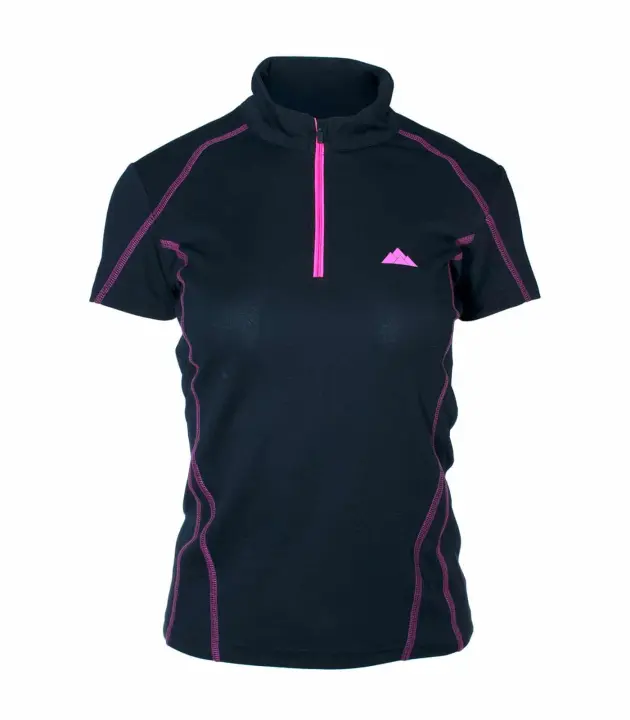 Camiseta Escalada y Trekking Transpirable Resistente Dry Machine Mujer - XS , Negro - 1