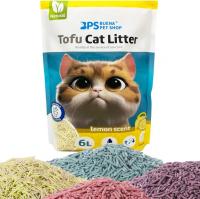UD - Arena Aglomerante de Tofu para Gatos sin Polvo 6L | Control de Olores | Desechable en Inodoro | LIMON - details 0
