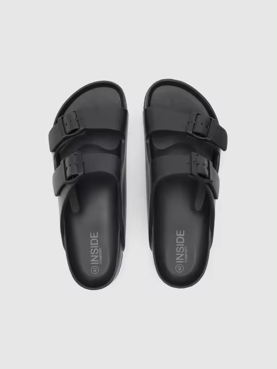 Chanclas de pala con doble tira, hebillas ajustables y suela de goma Eva para un look veraniego y cómodo INSIDE - 1