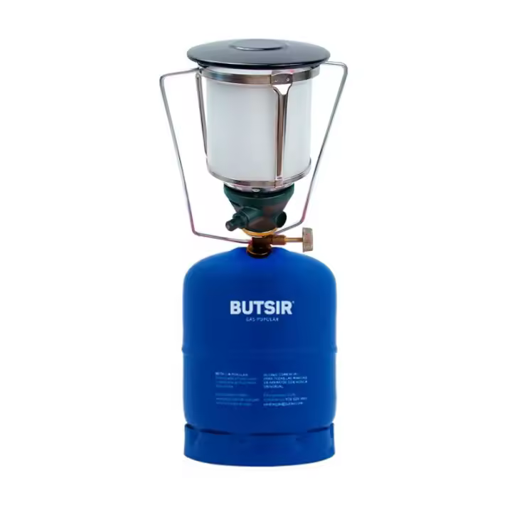 BUTSIR Lámpara portátil de gas BUTSIR 500 piezo con asa - 28x18x19 cm - 73914 Lámpara portatil de gas Cocina / Barbacoas Cocinas Jardin - 1