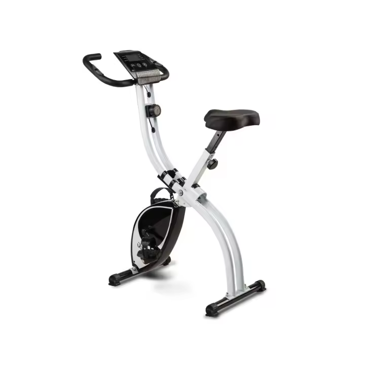 GLOBAL RELAX®  EKA X Bicicleta estática plegable profesional  Diseño compacto-plegable  8 niveles intensidad  Sensor del pulso  Asiento ergonómico  Pantalla LCD - 1