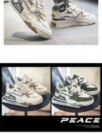 Zapatos Casuales Para Hombre Con Suela Gruesa Y Suave Cómodos Para Todas Las Estaciones Zapatos De Exterior Para Paseos Fashion Youth Board Shoes - details 15