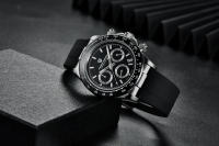 Reloj De Cuarzo Para Hombre PAGANI DESIGN Con Cristal De Zafiro Auto Fecha Cronógrafo Resistente Al Agua Acero Inoxidable Lujo - details 27