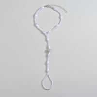 Pulsera De Perlas Minimalista Y Moda Para Mujer Estilo Dedo Playa Collar De Tobillo Material Resina Aleación De Hierro - details 4