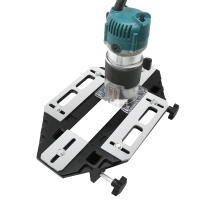 Kit De Instalación De Juego Para Aberturas De Agujeros Y Ranuras En Madera Herramienta De Carpintería Aluminio Base De Router Y Cortador De Fresadora - details 16