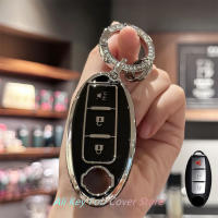 Cubierta De Llave Para Coche Lanyard De Cadena Para Nissan Altima Maxima Rogue Armada Pathfinder 3 Botones Smart Key TPU - details 10