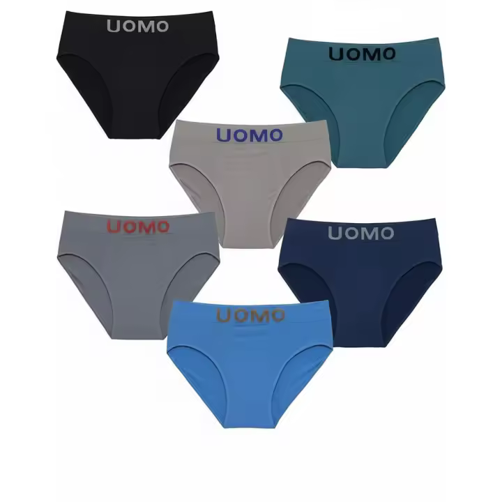 Calzoncillos Hombre Slip, Calzoncillos Slips para Hombre Licra Cómodos y Suaves, Calzoncillos Slips Hombre Sin Costuras, Pack  6 Boxer Slip para Hombre Comodidad Transpirable - 1